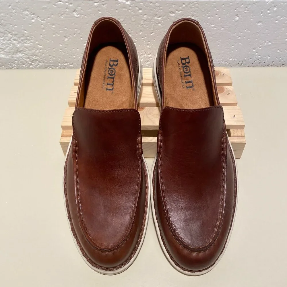 Born Men's Thaton Leather Slip On Loafers - NWOB - Picture 10 of 12